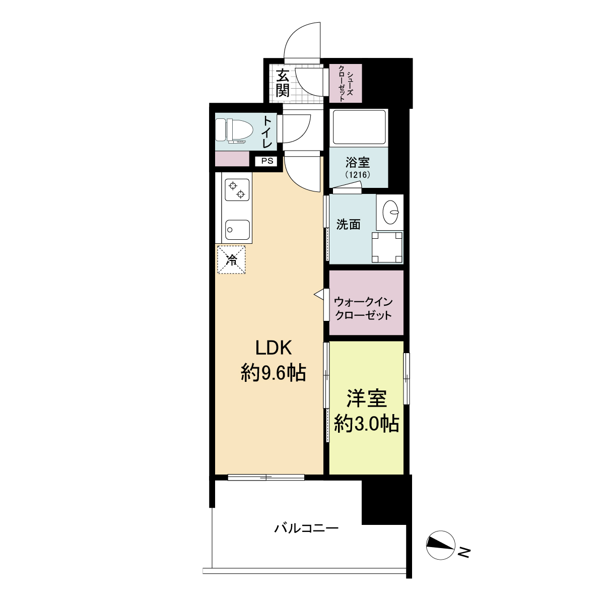 4階の間取り図