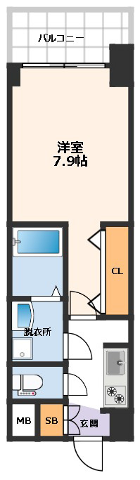 2階の間取り図