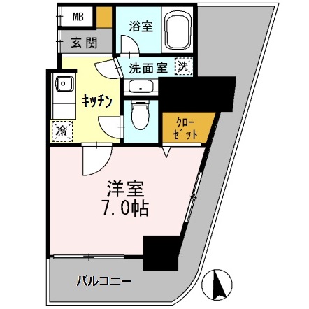 5階の間取り図