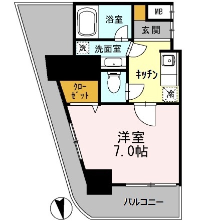 6階の間取り図