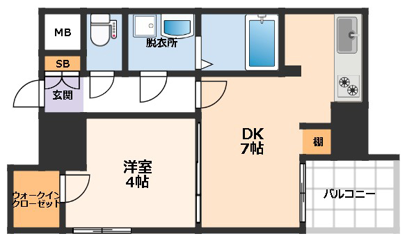 8階の間取り図