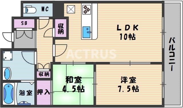 5階の間取り図