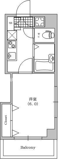 4階の間取り図