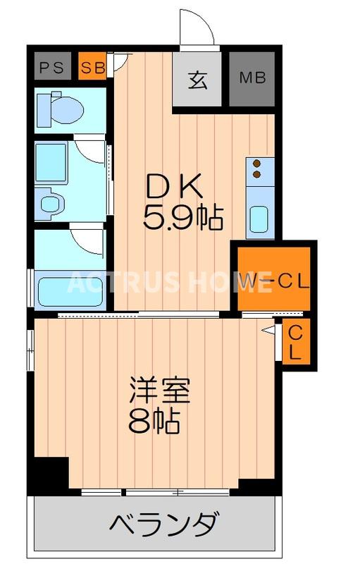 2階の間取り図