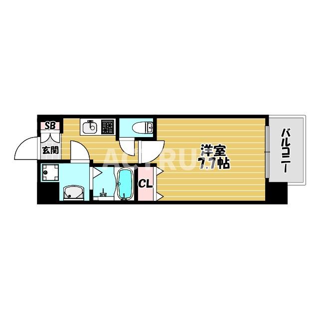 4階の間取り図