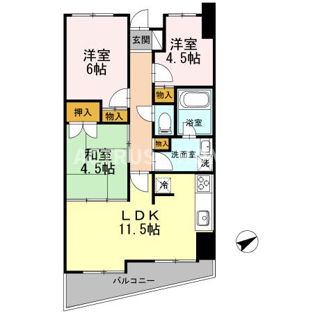 AIで家具等を配置したもので家具等は含まれません。