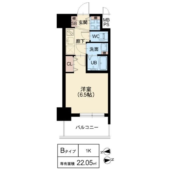 5階の間取り図