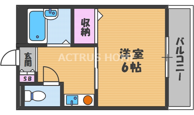 4階の間取り図
