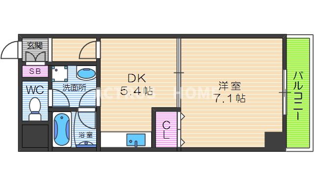5階の間取り図