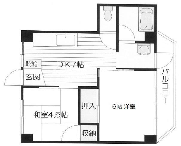 2階の間取り図