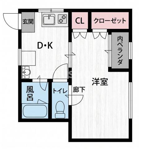 2階の間取り図
