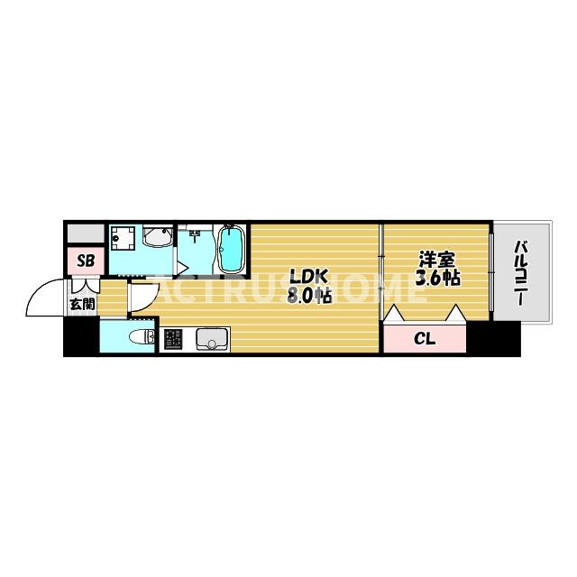 8階の間取り図