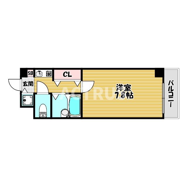 4階の間取り図
