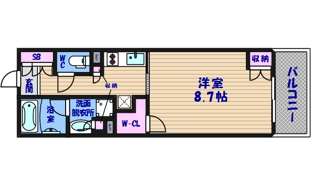 2階の間取り図