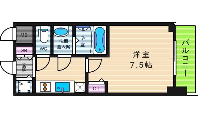 8階の間取り図