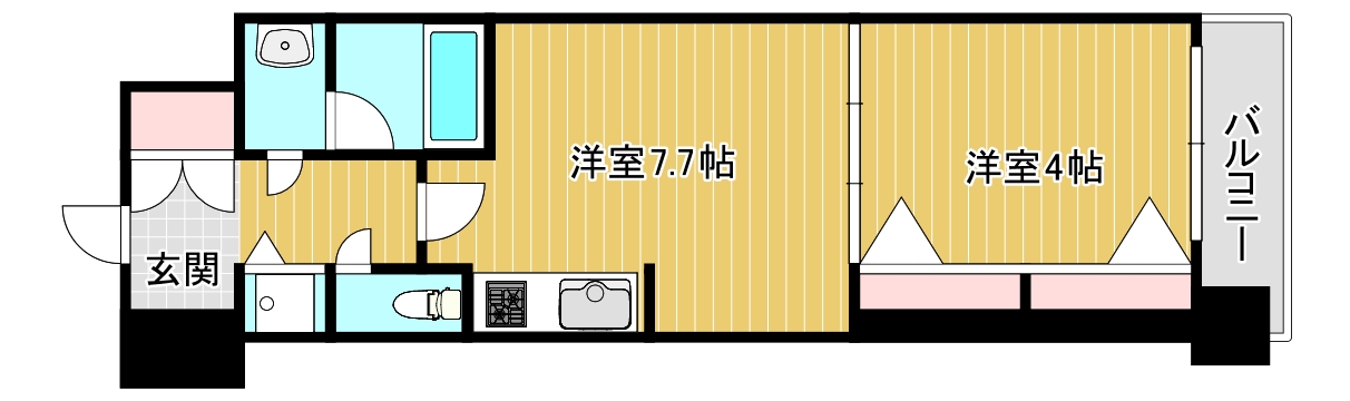 4階の間取り図