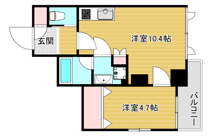 2階の間取り図