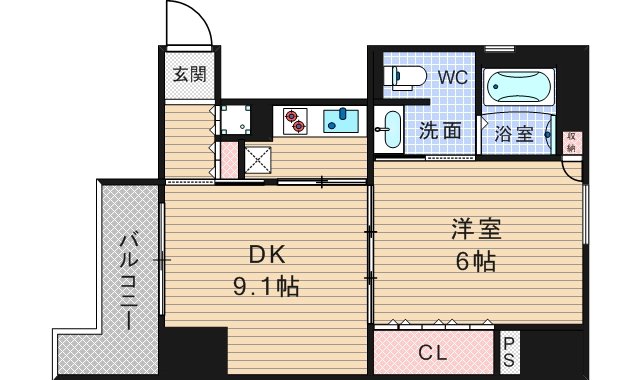 4階の間取り図
