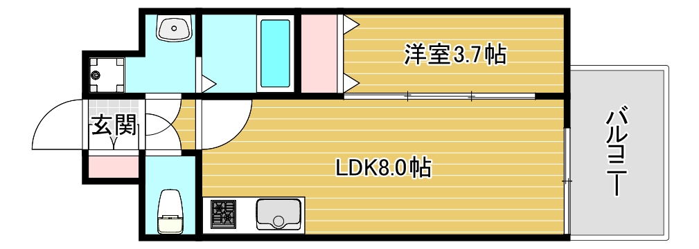 4階の間取り図