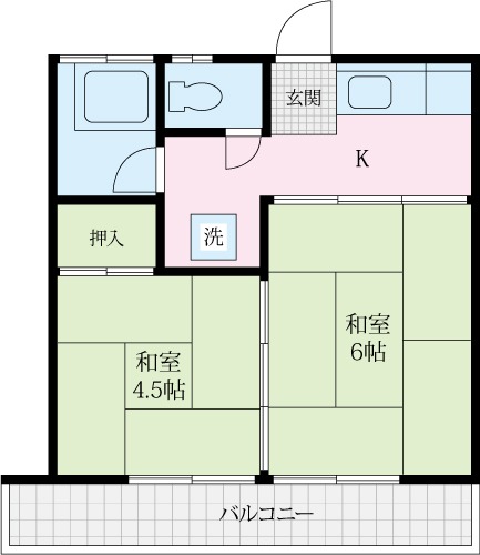 2階の間取り図