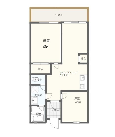 6階の間取り図