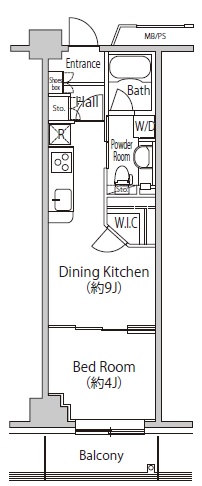 間取り　１DKリニューアル済 