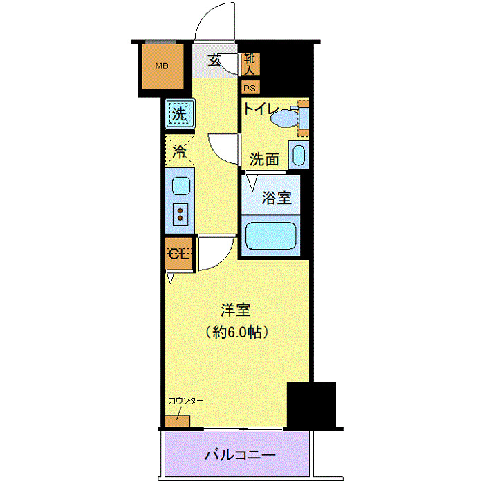6階の間取り図