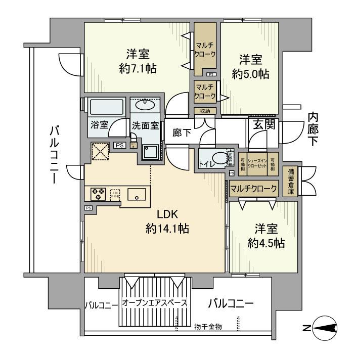 3階の間取り図