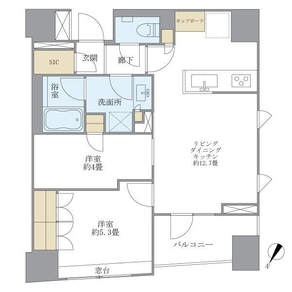 6階の間取り図
