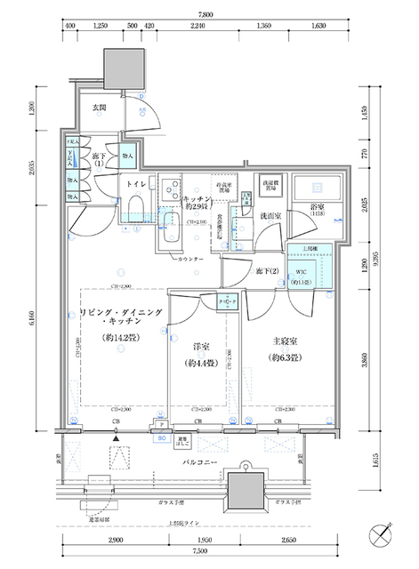 3階の間取り図