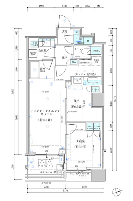 10階の間取り図