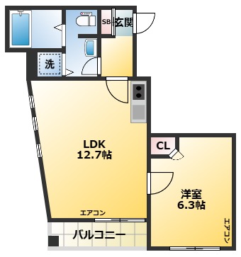 4階の間取り図