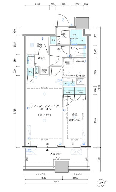 4階の間取り図