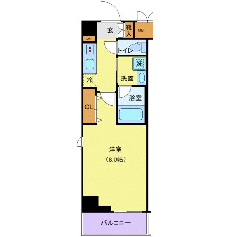 6階の間取り図