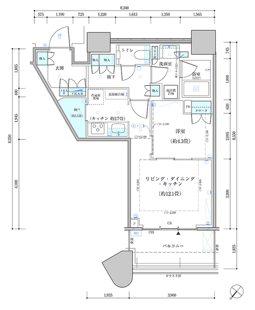45階の間取り図
