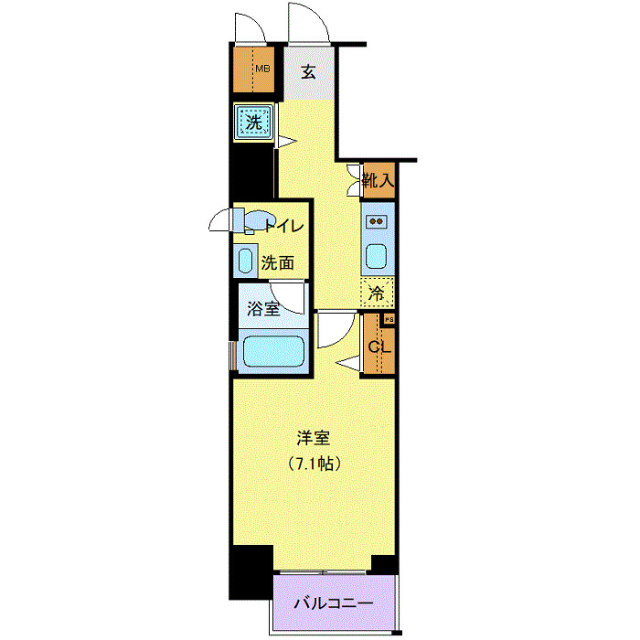 6階の間取り図