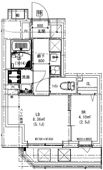 9階の間取り図