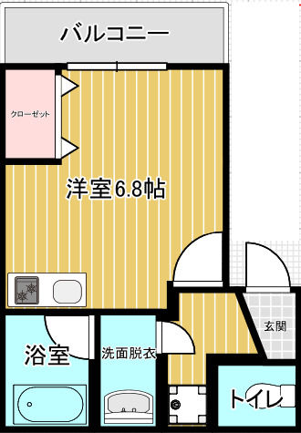 2階の間取り図