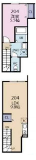 2階の間取り図