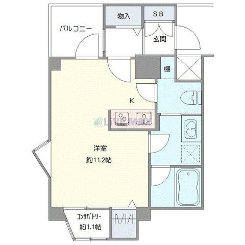 6階の間取り図