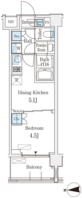 4階の間取り図