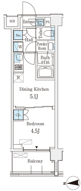 4階の間取り図