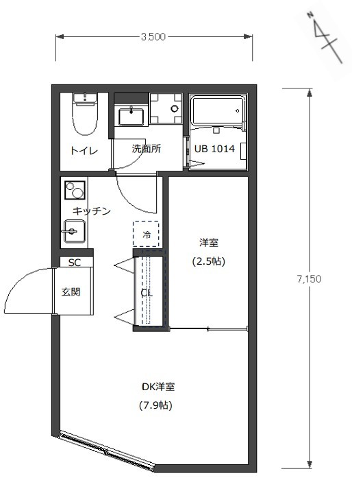5階の間取り図