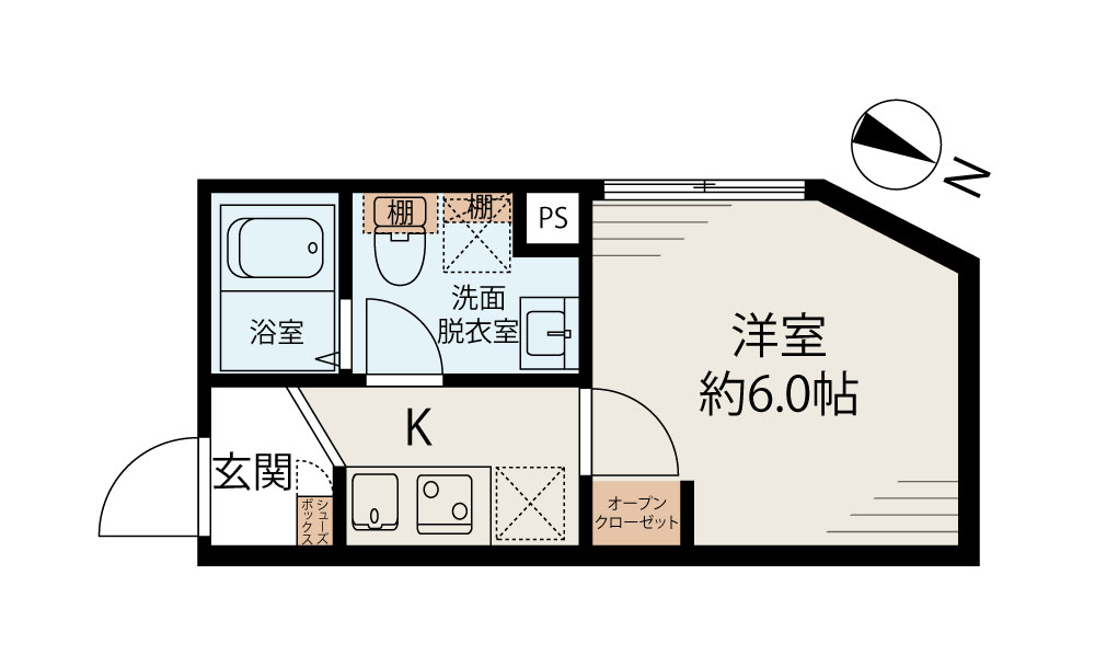 4階の間取り図