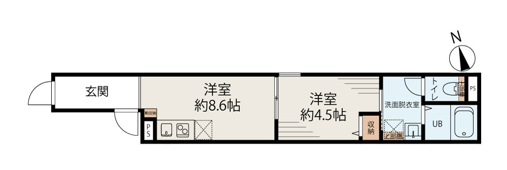 4階の間取り図