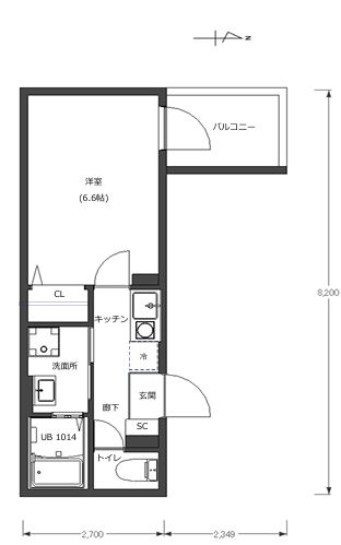 3階の間取り図