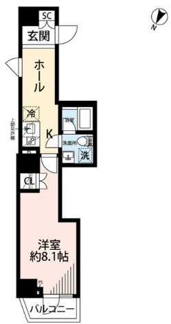 8階の間取り図