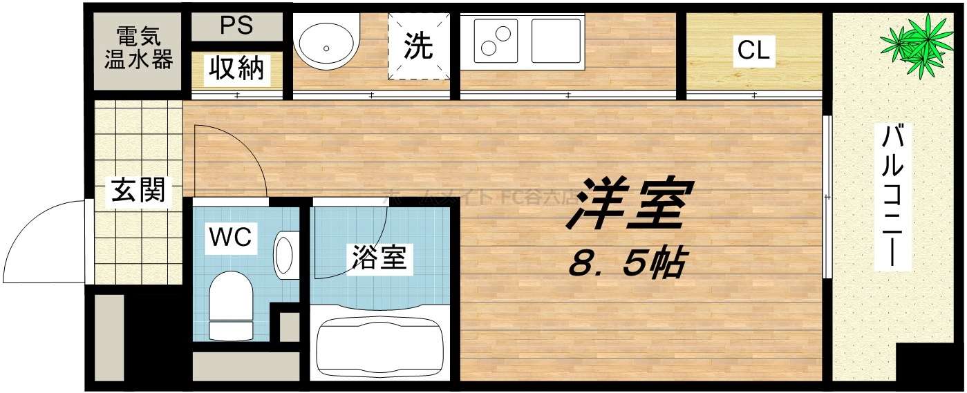 アーバンフラッツ瓦町(3階 / 北 / ワンルーム)の外観 アーバンフラッツ瓦町(3階 / 北 / ワンルーム)の外観