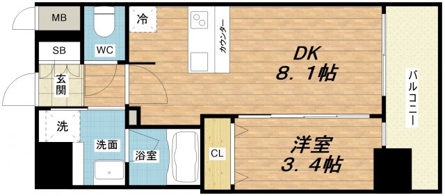 9階の間取り図