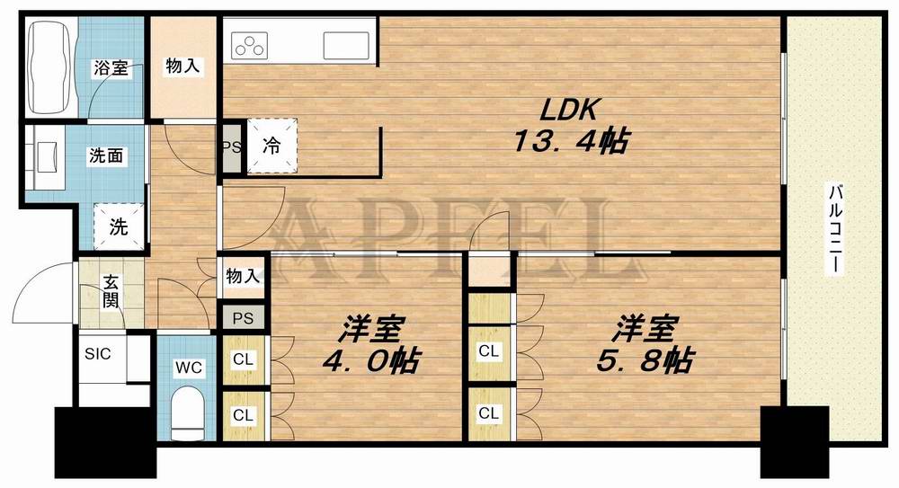 RJR堺筋本町タワー(8階 / 南 / 2LDK)の外観 RJR堺筋本町タワー(8階 / 南 / 2LDK)の外観